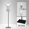 Suporte de manequim de corpo inteiro e sem seios para lojas de roupas femininas, adereço para vitrine, manequim de meio corpo