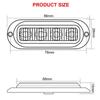Luz Lateral de Camión Europea y Americana Rayada de 4 Luces 4-Led Lente 12-24V Luz Marcadora de Camión Amazon Mk-015