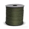 Cuerda de Paracord de 9 Hilos de 4 mm Montada en Eje de 50 m para Camping al Aire Libre, Supervivencia de Emergencia, Cuerda de Tracción para Lona de Tienda, Cuerda a Prueba de Viento