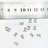 Fábrica fonte fivela de metal 8 caracteres 1.2*14.2 fivela de conexão anel de oito Amika círculo algumas palavras círculo