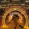 Fonte Fábrica Projeto de Iluminação Externa Luzes de Natal Iluminação Externa Arco Led Boneco de Neve Arco Forma Luzes