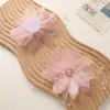 Moda, Exquisito y Dulce Estilo Malla Borla Pedrería Camelia DIY Hecho a Mano Accesorios para el Cabello Tocado Accesorios de Ropa