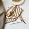 Lenço de seda pequeno estilo ins coreano simples listrado feminino lenço profissional versátil estilo ocidental da moda laço decorativo fita de fita para bolsa