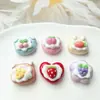 Lindo Pastel de Frutas Crema Dibujo Animado Hecho a Mano DIY Accesorios para Pasador Pegamento de Crema Funda para Teléfono Móvil Accesorios de Resina