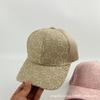 Gorra de béisbol estilo coreano para mujer ins celebridad de Internet transpirable con letras bordadas gorra con visera verano protección solar gorra de malla que combina con todo