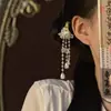 2026 Nuevo Modelo Estilo Ultra-Hada Blanco Floral Perla Larga Borla Pinza para el Cabello con Artesanía de Alta Gama y Diseño Exquisito Pinza de Pato