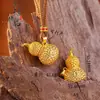 Estilo Tienda de Oro Arena Dorada Patrón de Martillo Antiguo Colgante de Calabaza Nuevo Chino Dorado Colgante de Calabaza Abrible Cadena para Suéter
