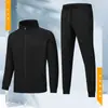 Nuevo Conjunto Casual de una Sola Capa Fino para Hombre Primavera/Otoño 2026, Chaqueta Deportiva con Cuello Alto, Cárdigan, Conjunto Deportivo de Dos Piezas para Correr al Aire Libre