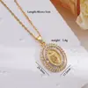Colar Maria feminino Europa e Estados Unidos explosões transfronteiriças zircônia pingente personalidade temperamento Coringa banhado a ouro 18k joias atacado