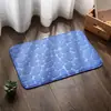 Tapete de porta cor de coral com relevo de pedra cor sólida tapete de chão absorvente para banheiro corredor de casa tapete de chão para varanda tapete