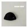 Sombrero de Lana para Bebé Nuevo de Primavera Ins Coreano Sombrero Melón Tejido Fino Estilo Retro Occidental Gorro Pulóver para Niños para Hombre