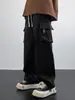 Ropa para Hombre Enbu Pantalones de Trabajo de Pierna Recta Estilo Japonés para Hombre Otoño Modernos Versátiles Sueltos Deportivos Casuales de Pierna Ancha Largos