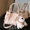 Nuevo Estilo Primavera y Verano Fresco y Elegante Moda Coreana Bolso de Mano Cesta de Mimbre Bolso Cruzado Versátil de Nicho para Viajes y Uso Diario para Mujeres