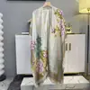 Chal de Protección Solar Verano Manga Larga para Mujer de Alta Gama Estilo Nuevo Satín Exterior Chal para Mujer Elegante Exterior Brocado