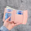Nueva Billetera Dulce Estilo Fresco para Mujer Monedero Mini Simple Plegable Tarjetero Estilo Japonés Billetera Pequeña
