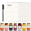 Amazon Biodegradable Autoadhesivo Soluble Marca de Agua Pincel Etiqueta Clasificación Alimentos Etiqueta Tarro Soluble en Agua Venta al por Mayor