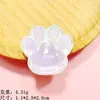 Tamaño grande pequeño Accesorios de Resina Luminosa Color Transparente Lindo Garra de Gato DIY Hecho a Mano Pasador Colgante Taza de Agua Funda para Teléfono Móvil
