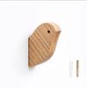 Gancho de madera simple y creativo, gancho nórdico para colgar en la pared, de nogal, para puerta de entrada trasera, de madera maciza
