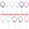 Espejo grande de cuentas DIY, espejo de mano ovalado portátil para maquillaje, espejo de alta definición, espejo de maquillaje para el hogar, en stock al por mayor
