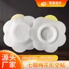 Parche para ombligo de flor de ciruelo de siete pétalos en blanco, tela no tejida, transpirable, respaldo de tela tipo emplasto Sanjiu Kongtie, fabricante directo, personalizable