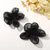 Estilo Coreano Chiffon de Seda Brilhante Flor Corda de Algodão Bordada à Mão Estereótipo Flor de Cinco Pétalas DIY Versátil Presilha Lateral Faixa de Cabelo Acessórios de Roupa