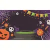 Halloween Transfronterizo Fiesta Temática de Halloween Diseño de Fiesta Escena Festiva Tela de Decoración de Pared Personalización