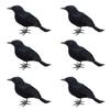 Productos de Flocado de Espuma Pluma de Cuervo Adornos de Cuervo Simulado Negro Accesorios de Decoración de Halloween Suministro Directo de Fábrica