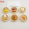 Nova Série de Xiaolongbao de Tamanho Grande Comida Temática Artesanal DIY Cola de Creme Acessórios de Resina Pingentes Ímãs de Geladeira