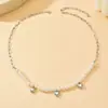 Tobilleras de Perlas Apiladas Multicapa Transfronterizas Europeas y Americanas Diseño Personalizado Ins Colgante de Corazón Estilo Exótico Accesorios para el Pie