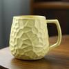 Taza de café de cerámica con cambio de horno, taza de gran capacidad para el hogar, taza de cerveza de cerámica cruda creativa de alto valor de color, taza de agua para pareja
