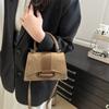 Bolsa Pequena Quadrada Portátil de Ombro Retrô Linda Cinto Moderna Casual para Trabalho Nova Moda Simples Transversal