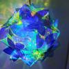 Festival de Linternas de Año Nuevo Mercado Nocturno Puesto Mayorista Linterna Luminosa Hecha a Mano DIY Linterna Colorida con Láser Flor de Lirio de Agua