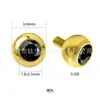 Conjunto Banhado a Ouro em Liga de Titânio F136 com Brincos de Tarraxa com Diamantes para Mulheres Parafuso Interno Cicatrização de Piercing na Orelha Tarraxa de Concha Tarraxa de Lábio Acessórios de Piercing Transfronteiriços