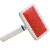 Pente de Agulha de Plástico, Branco, com Pontas Protetoras, Pente para Pets de Cachorros, Proteção de Airbag, Portátil para Cachorros Pequenos