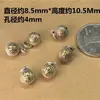 Plata de Ley S925 Incrustada con Latón para Atraer Riqueza y Tesoro, Cordón de Mano Trenzado Auspicioso y Deseoso, Collar con Accesorios de Campana para DIY