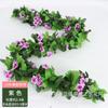 Guirnalda de Flores Artificiales Guirnalda 33 Flores Guirnalda de Rosas Colgante de Pared Guirnalda de Flores Falsas Enredadera de Techo Flores Decorativas Flor de Seda