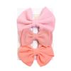 Accesorios para el cabello para niños transfronterizos Tela de poliéster Set de pinzas para el cabello con lazo para bebé Lindo set de accesorios para niños Adorno para la cabeza de bebé