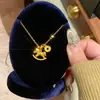 Nova Gargantilha Pingente de Pônei com Zircônia Estilo Chinês, Estilo Palácio Retrô, Corrente Elegante para Clavícula, Joias de Luxo Leve de Alta Qualidade para Atacado