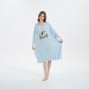 Amazon Europeia e Americana Tamanho Plus Feminino Casa Fresco Pijama Camiseta Verão Meninas Gordas Aparência Emagrecedora Camiseta de Viscose