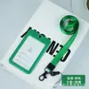 Portatarjetas con tapa deslizante, portadocumentos de plástico a presión, gafete con cordón de una cara, gafete de trabajo, gafete para estudiantes y empleados, portatarjetas de gafete de fábrica