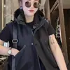 Chaleco de trabajo con capucha estilo europeo Shanli Dadi para mujer, nuevo diseño primavera 2026, chaleco holgado y casual