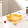 Plato para dumplings transfronterizo con platito para vinagre, plato para snacks caseros, plato dividido creativo, plato para papas fritas, plato para sushi, estilo de lujo ligero comercial