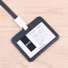 Porta Insignia de Identificación de Miembro de Comercio Popular para Empleados Tarjeta de Acceso Transparente de Doble Cara para Estudiantes y Autobuses Porta Insignia de Trabajo