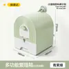 Caja de Cría Multifuncional para Loros Colgante Exterior Alambre Horizontal Uso en Casa Periquito Cacatúa Diseño de Paisaje Libre Nido Seguro Cómodo para Posarse