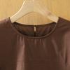 Foto Real de Top de Tirantes para Mujer Talla Grande Artístico de Verano, con Adorno de Encaje, Silueta Adelgazante Juvenil Etérea, Disponible en Stock