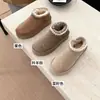 Botas de nieve Henan Sangpo, de suela gruesa, con un ribete mullido de punto y un diseño de estilo relajado, modelo 20643