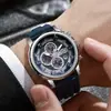 Reloj de Pulsera Deportivo de Cuarzo Cronógrafo para Hombre, Resistente al Agua con Correa de Silicona, Elegante Reloj Multicolor para Uso Diario y al Aire Libre