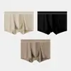 Ropa Interior de Algodón Puro para Hombre, Calzoncillos tipo Boxer Antibacterianos de Cordyceps de Rayón en la Entrepierna, Calzoncillos tipo Boxer de Algodón Transpirables y Amigables con la Piel Fabricante Venta al por Mayor