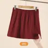 Saia que Cobre a Cintura Combinada com Calça Shark para Mulheres, Saia Cover-Up 100% Algodão, Nova Saia Branca de Base que Cobre os Glúteos, Essencial para Camadas Meia-Saia