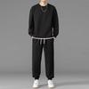 Traje Wei Yi para Hombre Primavera y Otoño Casual Talla Grande Estilo Hong Kong Joven Fresco y Guapo Usar un Conjunto Completo